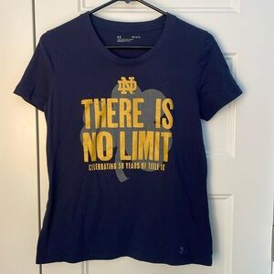 Under Armour Notre Dame Title IX tee size medium